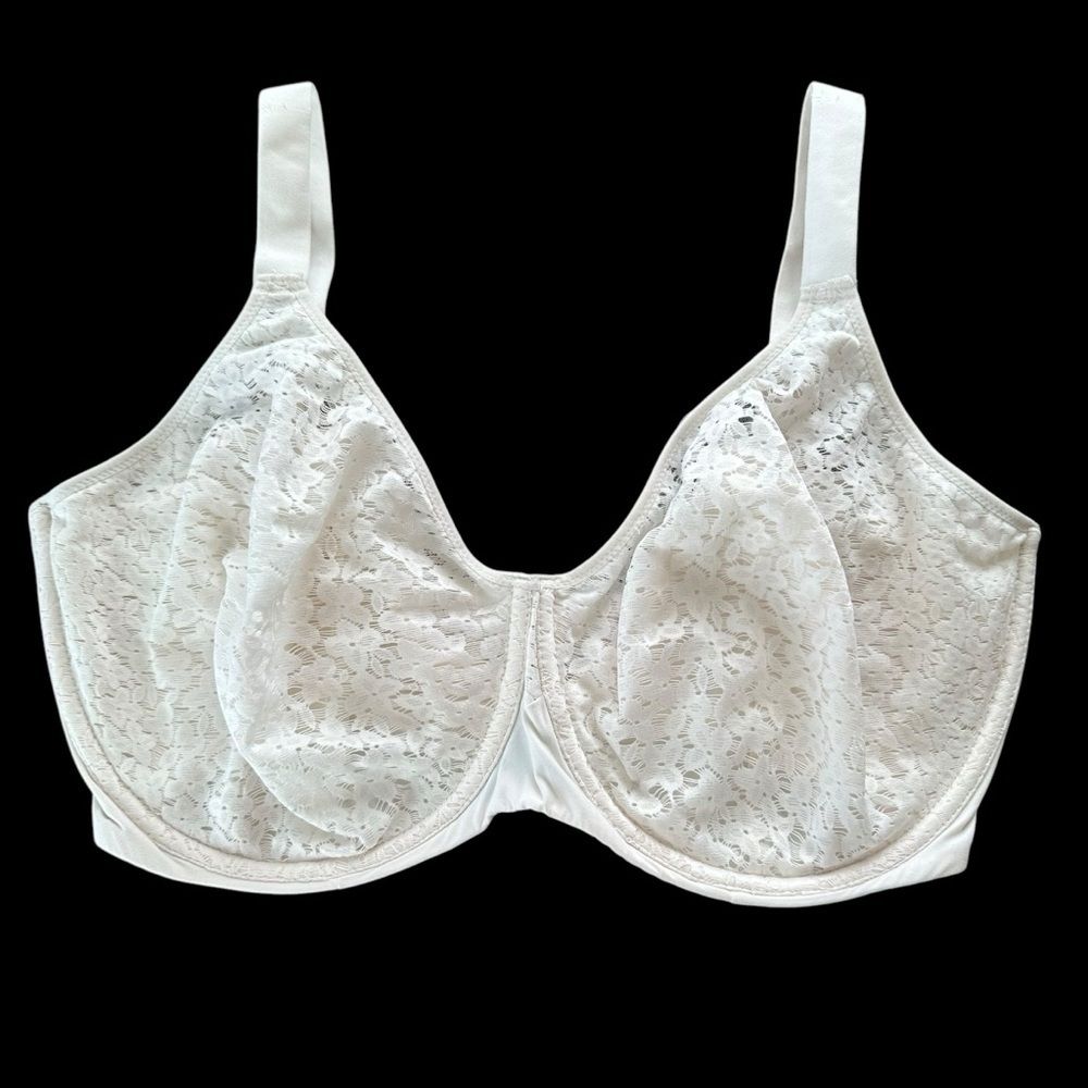 Chantelle Size 36 H Ivory Norah Lace Underwire Bra Unlined Stretch Spa Comfort